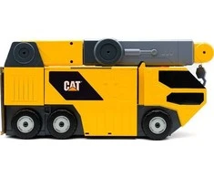 CAT Žaislinis statybinis kranas su trasa ir automobiliu