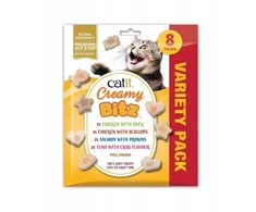 Catit Creamy Bitz, skanėstas, katėms, rinkinys, 8 × 12 g, paketėliai (CH-5853)