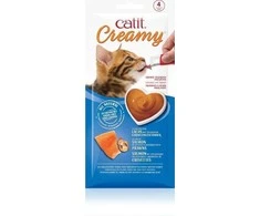 Catit - Creamy Premium Treat for Cats - lašiša with Prawns - 4x10g