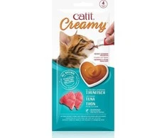 Catit - Creamy Premium Treat for Cats - Tuna, 4x10g