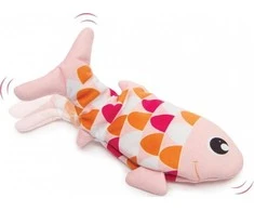 Catit Groovy fish, žaislas, katė, rožinė, 25 cm, su catnip, USB pakrautas