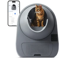 CAT LITTER BOX LUXURY PRO-X/DARK Pilkas CL-08-Pilkas CATLINK