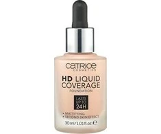 "Catrice Hd Liquid Coverage Foundation" dengiamasis makiažo pagrindas, išliekantis iki 24 val. 036 Lazdynų riešutas 30ml