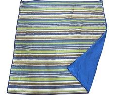 Pledas piknikams Cattara Spring – mėlynas-dryžuotas 150 x 150 cm