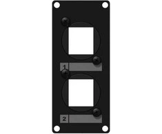 Caymon CAYMON CASY107/B CASY tvirtinimo rėmas su 2 Keystone adapteriais, 1 modulis, juoda versija
