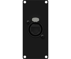Caymon CAYMON CASY167/B CASY skydelis su praėjimu: etherCON – RJ45, 1 modulis, juoda versija