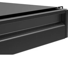 Caymon CAYMON RD220/B stalčius 19" 2U stelažų spintelėms, juoda versija