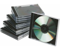 CD/DVD Q-CONNECT, standard, 10vnt., przeźroczyste (5706002022099)