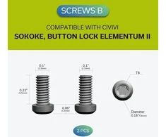 Cedrus Titaninė CIVIVI spaustukas 50x5,72 mm + 2 varžtų rinkiniai