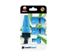 CELLFAST Rinkinys ZRASZAJĄCY ZRASZACZ PROSTY 1/2" + 2x SZYBKOZŁĄCZE + PRZYŁĄCZE