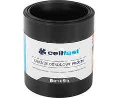 Obrzeże Tiesus sodo apvadas 15 cm x 9 m Cellfast juodas