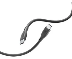 Cellular Line Cellularline Soft Cable - USB-C to USB-C cable 1.2 m juodas