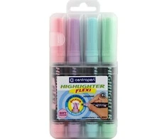 Centropen, highlighter rinkinys 8542, spalvotas, 4vnt., 1-5mm, su itin lanksčiu antgaliu, kaina už 1 vnt.