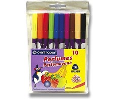centropen, žymeklių rinkinys 2589, 10 vnt., 2,3 mm, nekenksmingas sveikatai, plaunamas rašalas