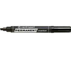 Permanentinis žymeklis greitai džiūstantis, 1-4,6 mm, juodas 5 8576 0112 CENTROPEN 1 vnt