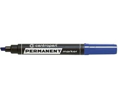 Centropen, marker 8576, mėlyna, 10vnt, 1-4,6mm, na bazie alkoholu, cena za 1 vnt
