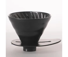 Hario Keraminis lašintuvas Hario V60 Switch &amp; Match 02 Matinis juodas - Matinis juodas