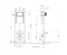 Cersanit C71 SYSTEM 40 MECH MZ412 PP WO MYGTUKAS CHROMAS BLIZGUS M