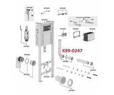 Cersanit Įleidimo alkūnės tarpinė, skirta SYSTEM AQUA (K99-0247)