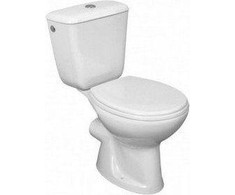 Kompaktiškas WC komplektas Cersanit Mito Pilkas 68,5 cm baltas (5907720680084)