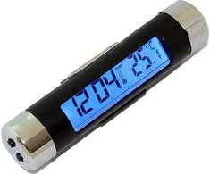 ZG9 Elektroninis automobilio termometras ir laikrodis su LCD ekranu