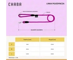 Chaba LĖŠŲ SISTEMA LINK 6mm / 1.3m FUKSJA