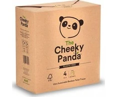 Cheeky Panda bambuko tualetinis popierius trijų sluoksnių 4 ritiniai iš popieriaus - Cheeky Panda