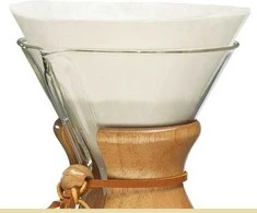 Chemex - Apvalūs popieriniai filtrai, išlankstyti 6, 8, 10 puodelių