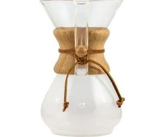 Kahla Chemex CM-6A stiklinis grafinas mediniu kaklu