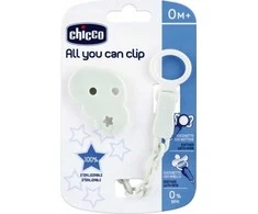 CHICCO 00004084310000 grandinė su čiulptuko spaustuku Cloud
