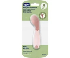Dėklas Chicco Pierwsza łyżeczka persikų spalvos 8m+