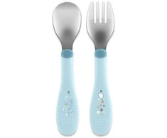 Chicco „Turkio“ metaliniai stalo įrankiai, 18 mėn.+