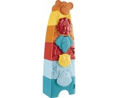 CHICCO 00011570000000 ECO+ gyvūnų dėlionė ir bokštas 2in1