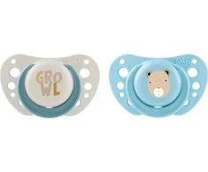 Chicco 171521 PF AIR SILICONE čiulptukas 2-6M 2PCS MĖLYNA