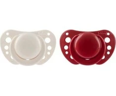 Chicco 171569 PF AIR SILICONE čiulptukas 6-16M 2PCS Raudonas