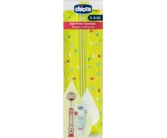 CHICCO 00012099100000 Dantų pasta+šepetėlis+dėklas Hippo rinkinys 3-6l