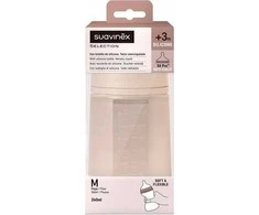 Chicco Kūdikio buteliukas Suavinex, smėlinis, 3+ mėn, 240 ml