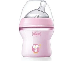Chicco Buteliukas plastikowa NaturalFeeling rožinė 150ml 0m+