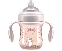 Dėklas Chicco Puodelis training su soft kandiklis 200ml beige 4m+