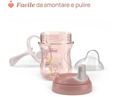 Dėklas Chicco Puodelis training su soft kandiklis 200ml beige 4m+