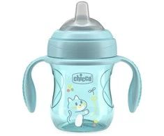 Chicco Puodelis training su soft kandiklis 200ml turquoise 4m+