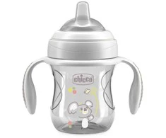 Chicco Puodelio treniruočių kamuolys su minkštu kandikliu 200 ml 4 mėn.+