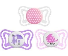 "Chicco" čiulptukas Physio Light Girl 2-6m 2 vnt