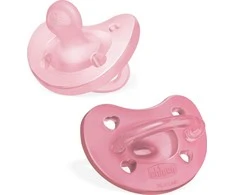 Chicco Čiulptukas nusiraminimui Soft rožinis 2vnt. 6-16m