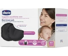 CHICCO 00061773900000 Krūtų įklotai 60 vnt juodi