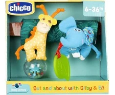 Minkštas žaislas vežimėlio pakabukas kūdikiams , Chicco