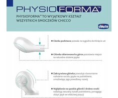 Chicco Čiulptukas nusiraminimui PhysioForma Light rožinė 2-6m
