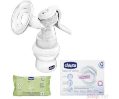 Chicco Natūralus jausmas + Žindymo įdėklai 60vnt