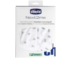 Chicco „Next2Me Forever“ paklodė su guma, bambuko žaluma, 2 vnt.
