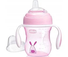 "Chicco" puodelis rožinės spalvos, 4m+